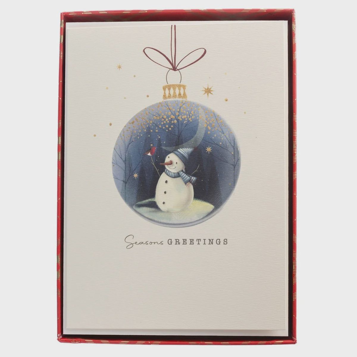Snowman Ornament Lg. Classic Holiday Boxed Cards