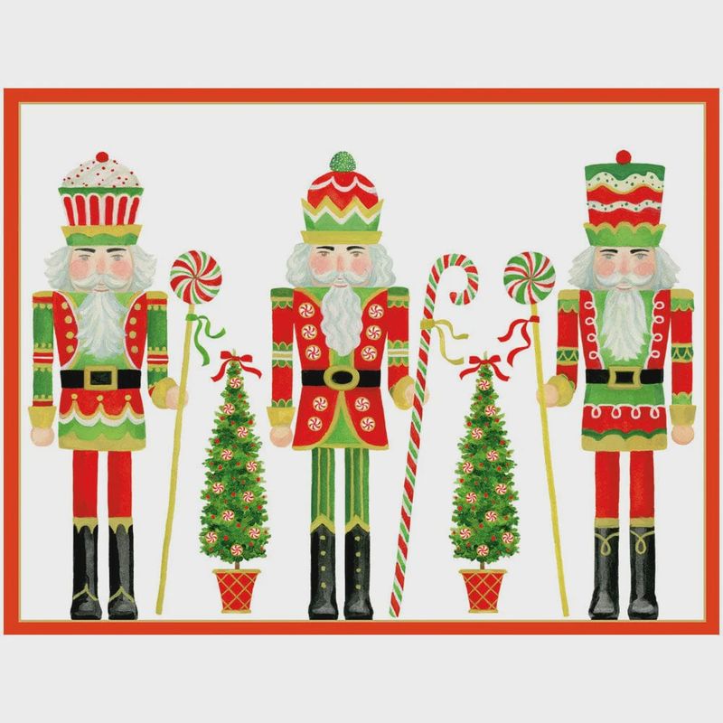 Row of Nutcrackers Classic Christmas Boxed Cards