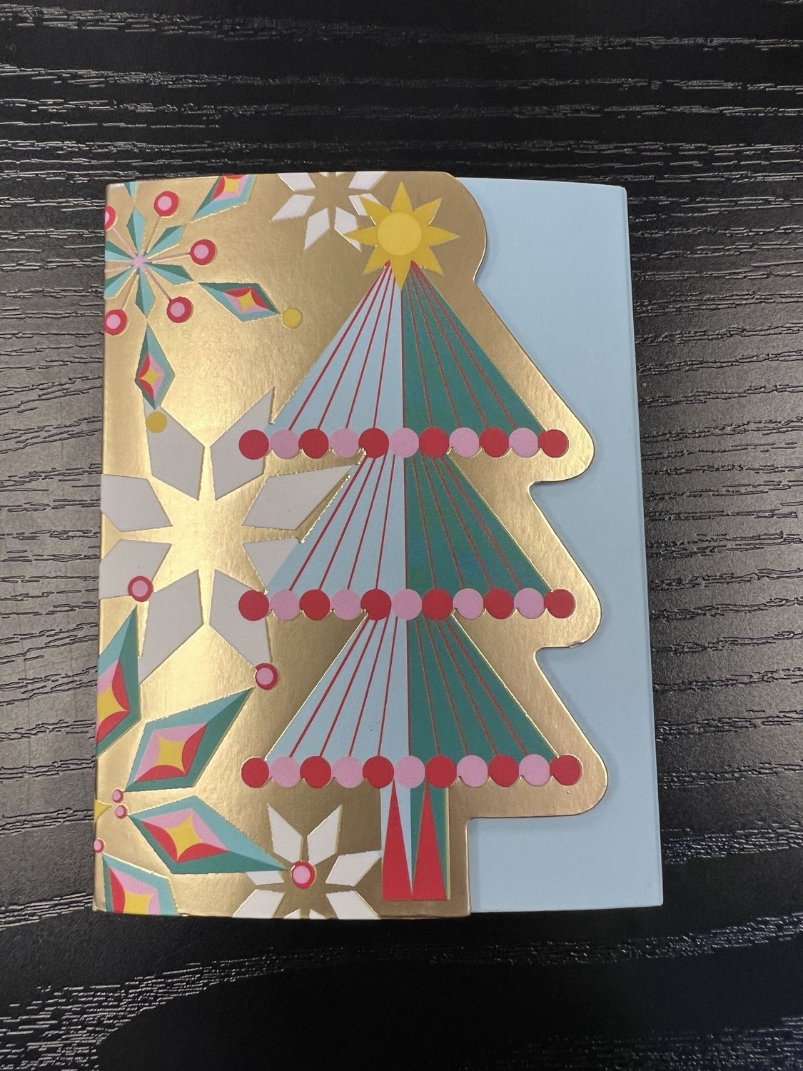Christmas Tree Notepad Blue