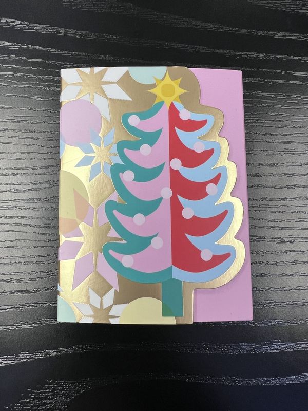 Christmas Tree Notepad Pink