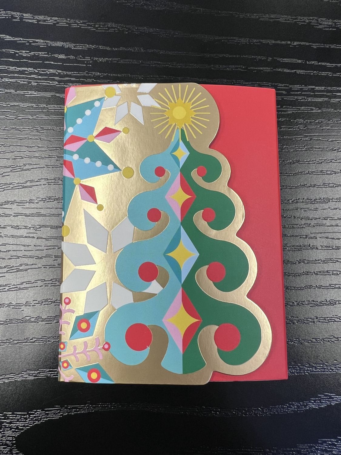 Christmas Tree Notepad Red