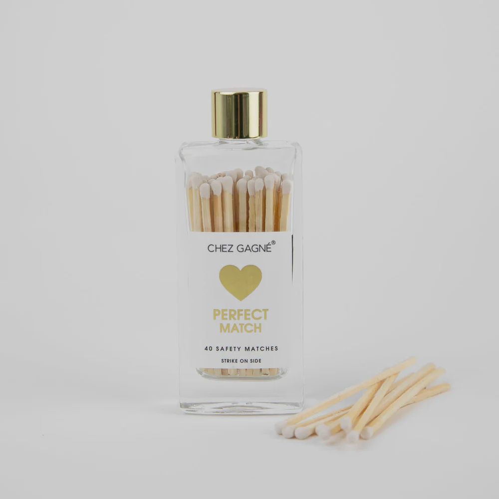 Perfect Match (Heart) - White Matches