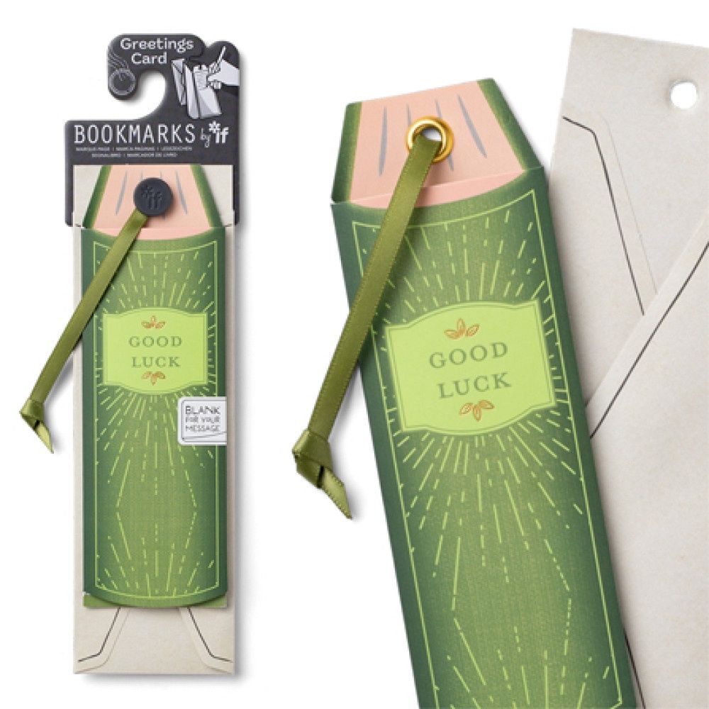 Greeting Card Bookmark - Good Luck