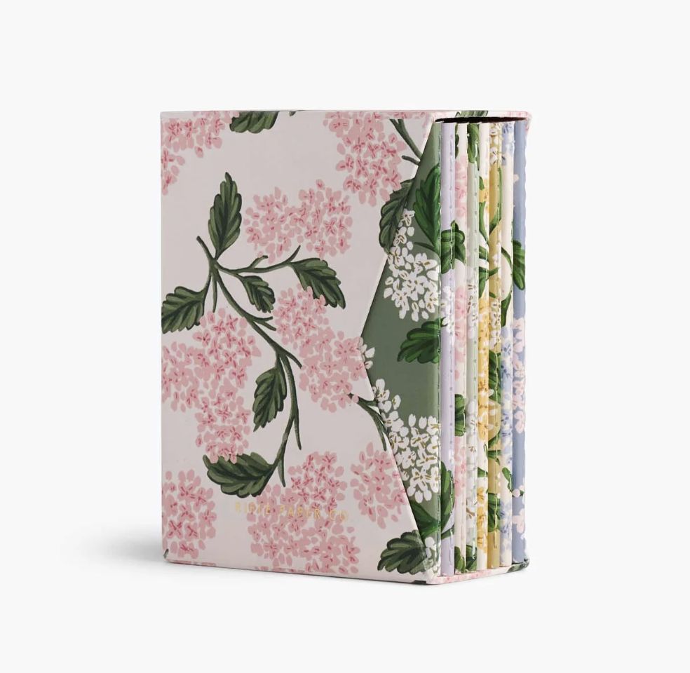 Hydrangea Pocket Notebook Boxed Set