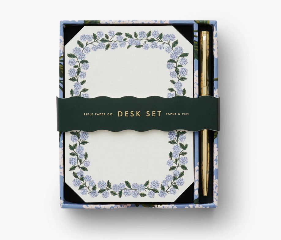 Hydrangea Note Writing Set