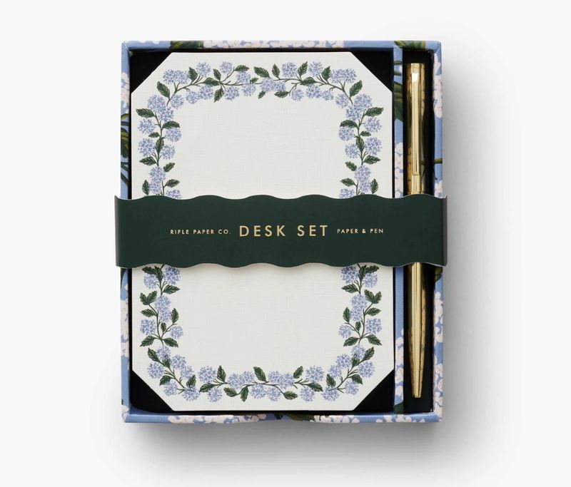 Hydrangea Note Writing Set