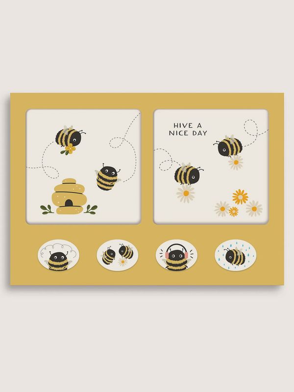 Buzzy Bees Mini Note Card Set with Stickers