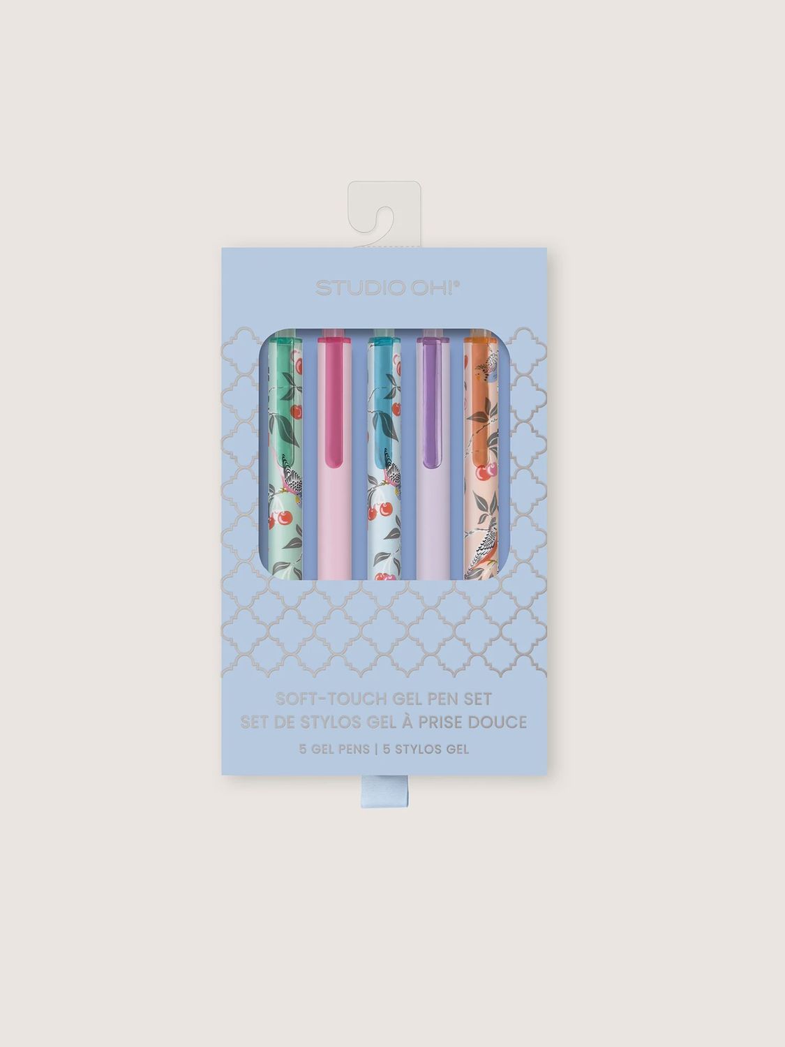 Birds in the Cherry Tree Soft-Touch Gel Pen Set