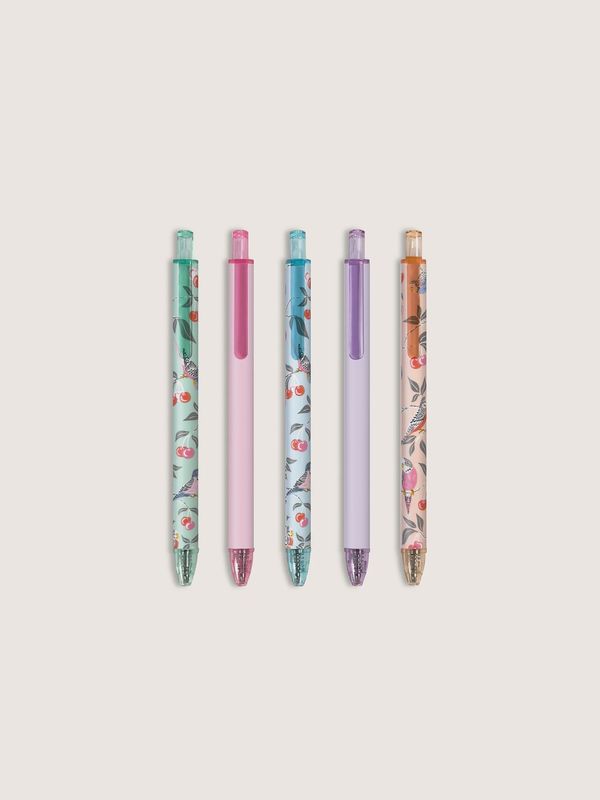 Birds in the Cherry Tree Soft-Touch Gel Pen Set