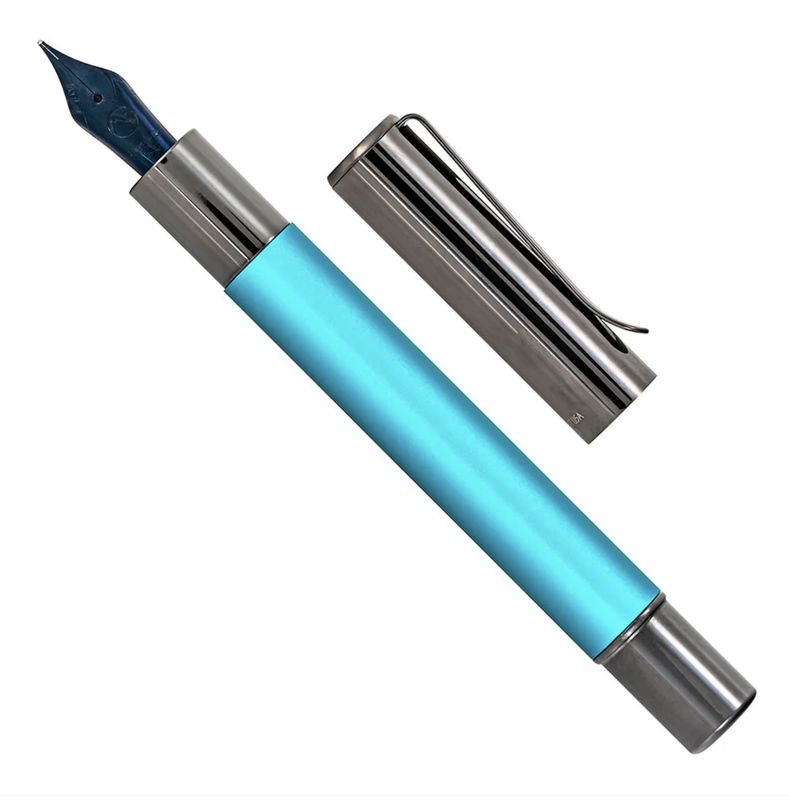 Ritma Fountain Pen Anodized Turquoise Med