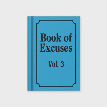 Book of Excuses Hardback Notebook A7