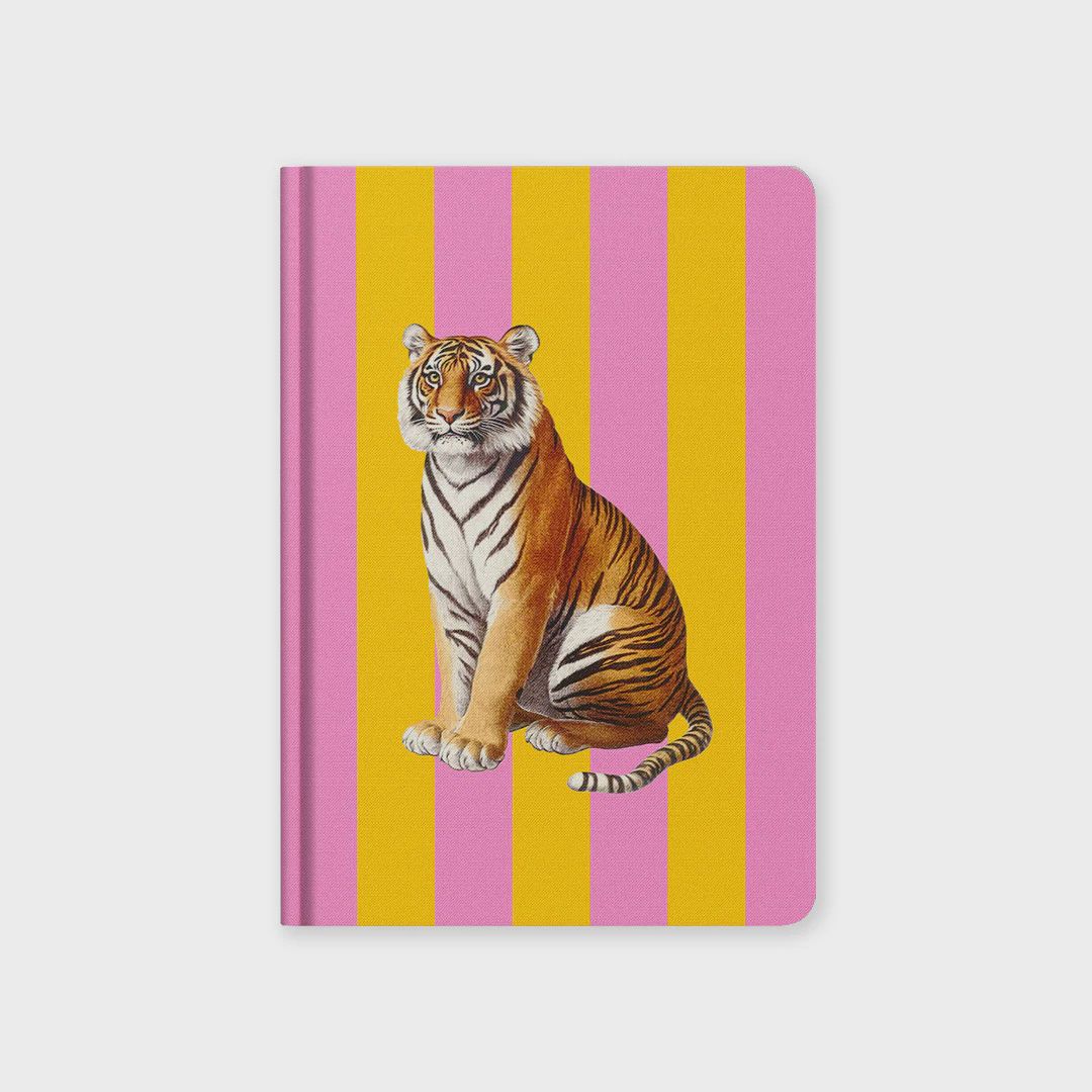 Stripe Tiger Hardback Notebook A5