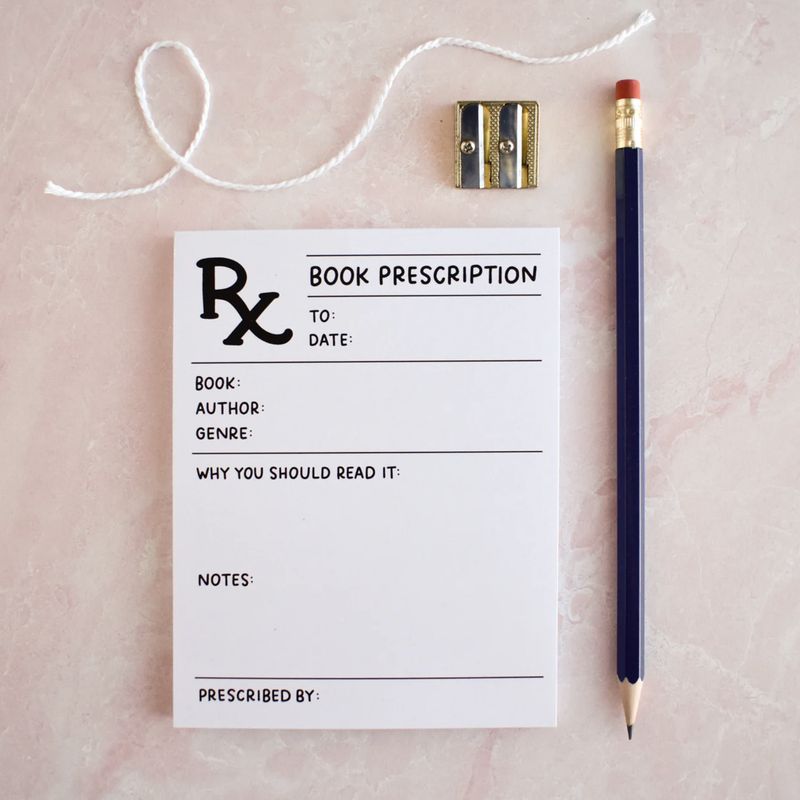 Book Prescription Notepad