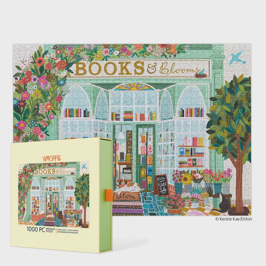 Books &amp; Blooms 1000 Piece Puzzle