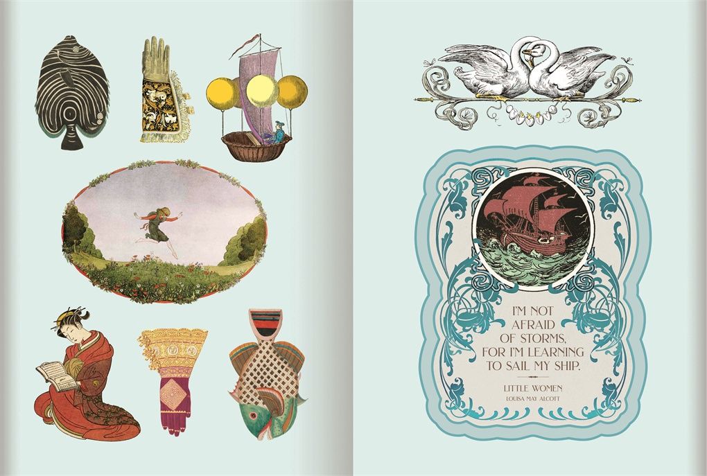 Antiquarian Sticker Book Bibliophilia