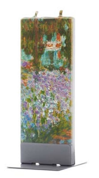 Flatyz Candle Claude Monet Irises In Mone'ts Garden