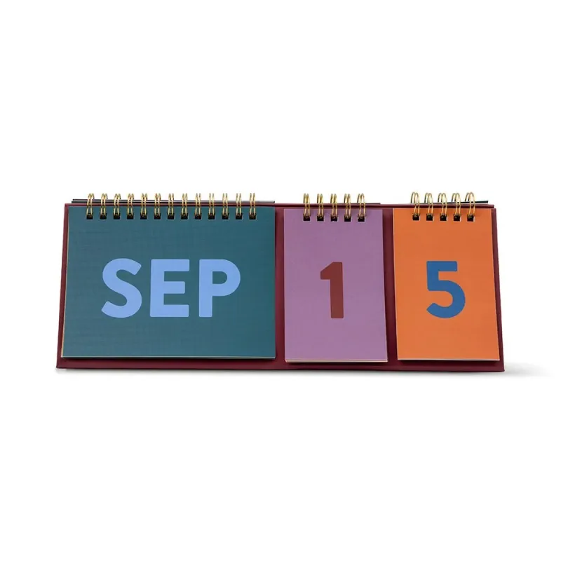 Perpetual Desk Calendar - Colorblock