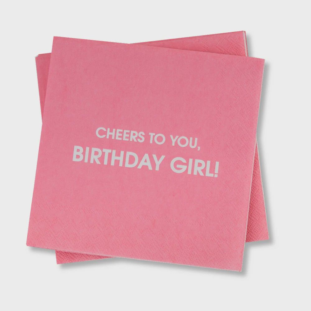 Cheers to You Birthday Girl Napkins