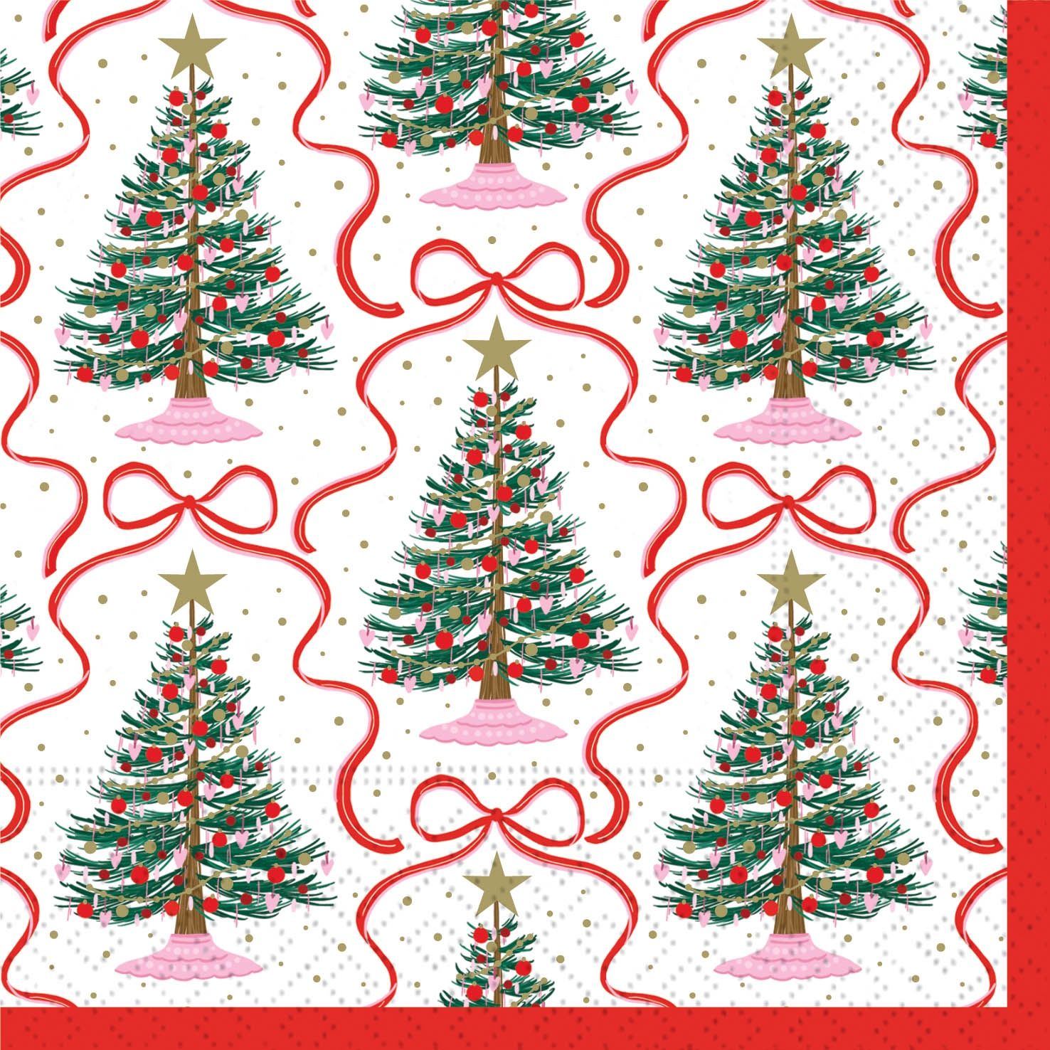 Christmas Charm Beverage Napkin