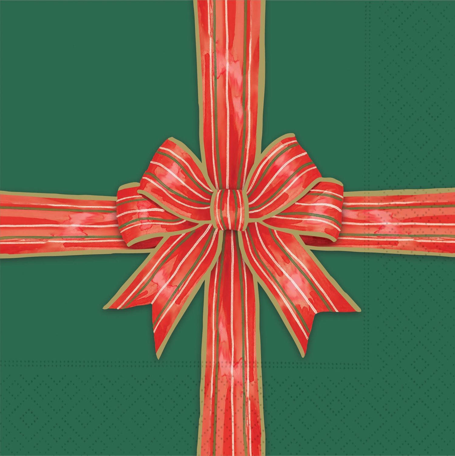 Bow-Tied Holiday Luncheon Napkin