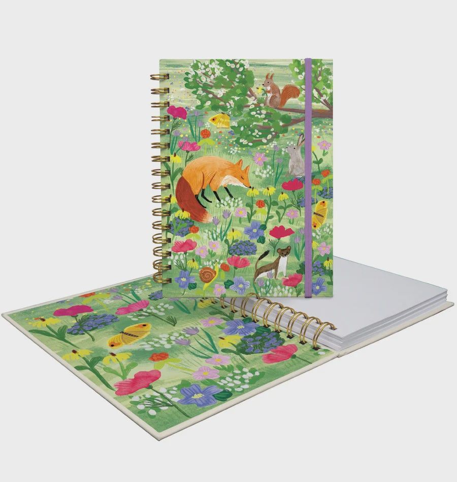 Meadowland A5 Blank Wiro Notebook