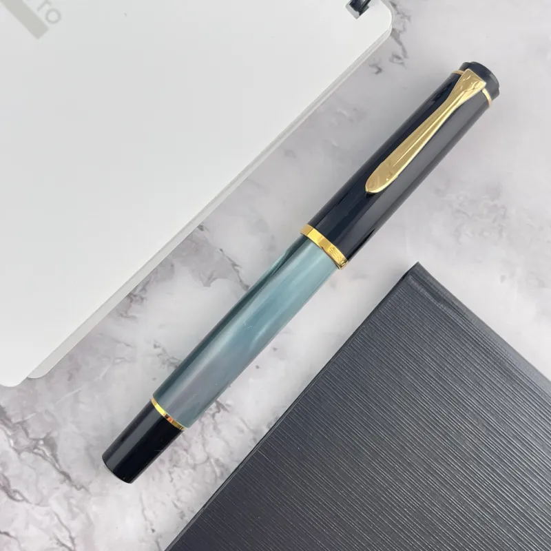 M200 Green Marbled Fountain Pen