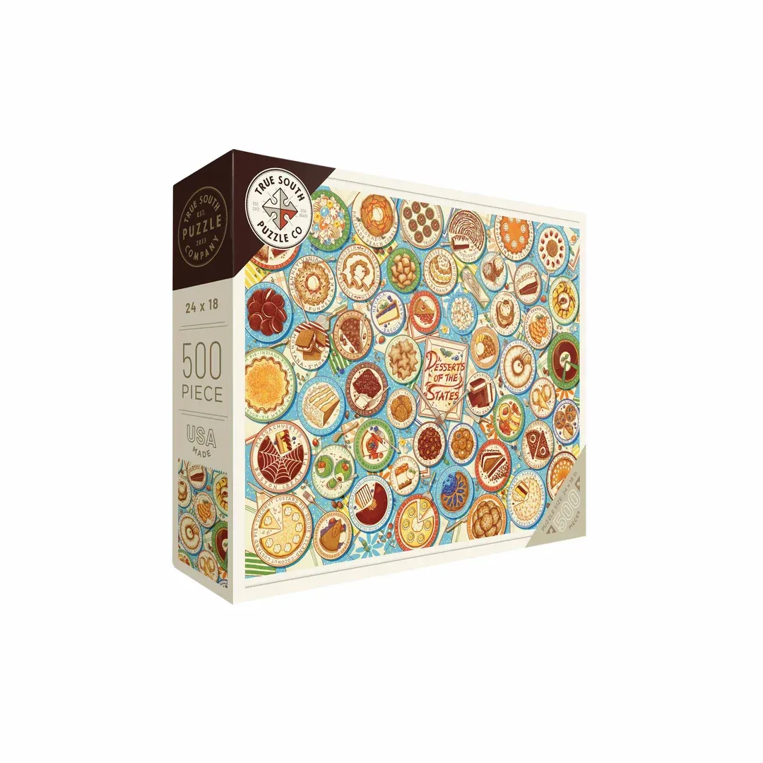 Desserts of the States 500 Piece Puzzle