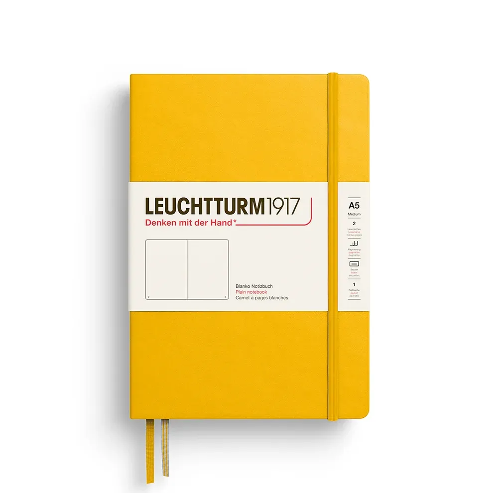 A5 Notebook Sunflower Plain Softcover