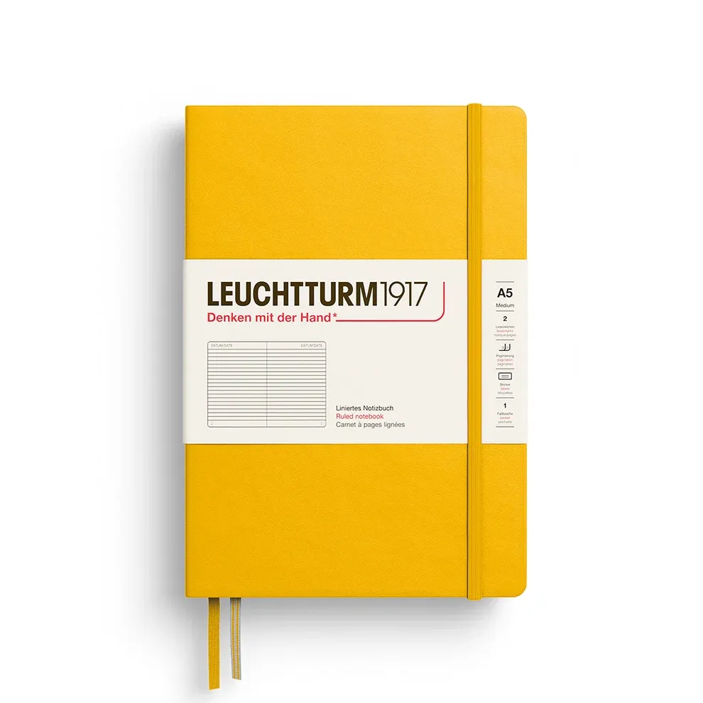 A5 Notebook Sunflower Ruled Hardcover