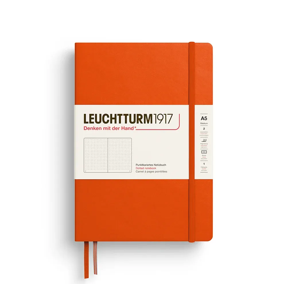 A5 Notebook Pumpkin Dotted Softcover