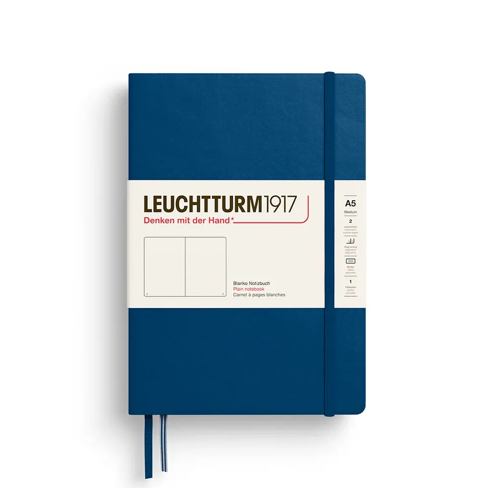 A5 Notebook Indigo Plain Hardcover