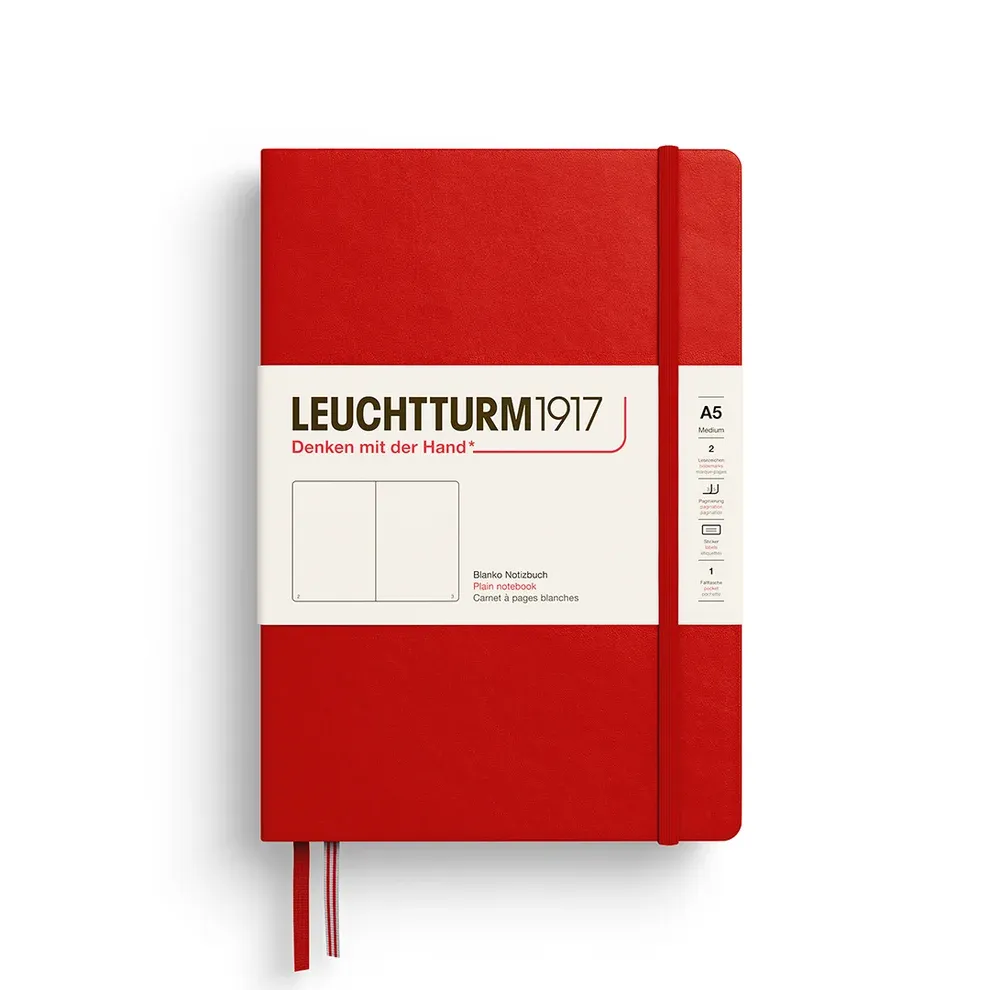 A5 Notebook Cherry Plain Hardcover