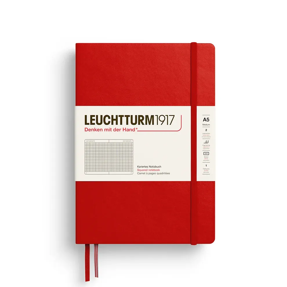 A5 Notebook Cherry Squared Hardcover