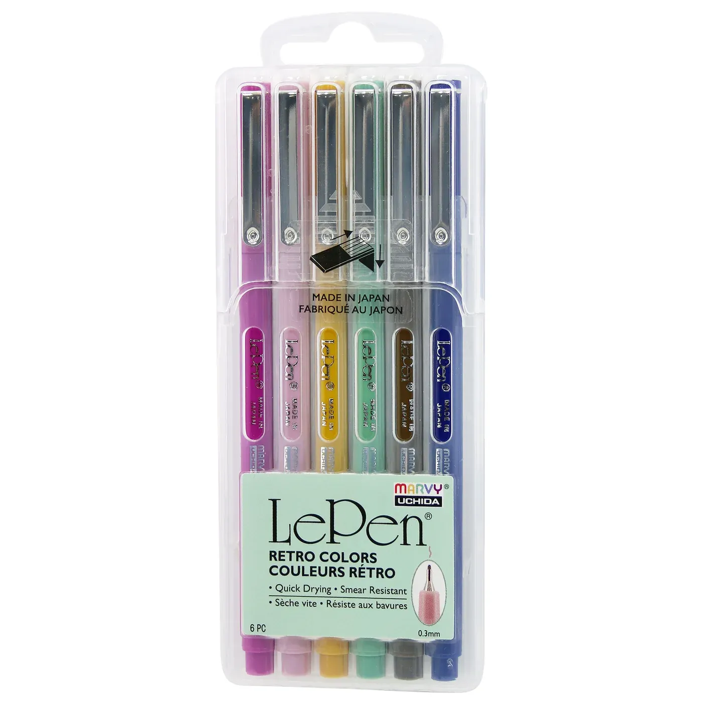 6 pack Le Pen Retro Set