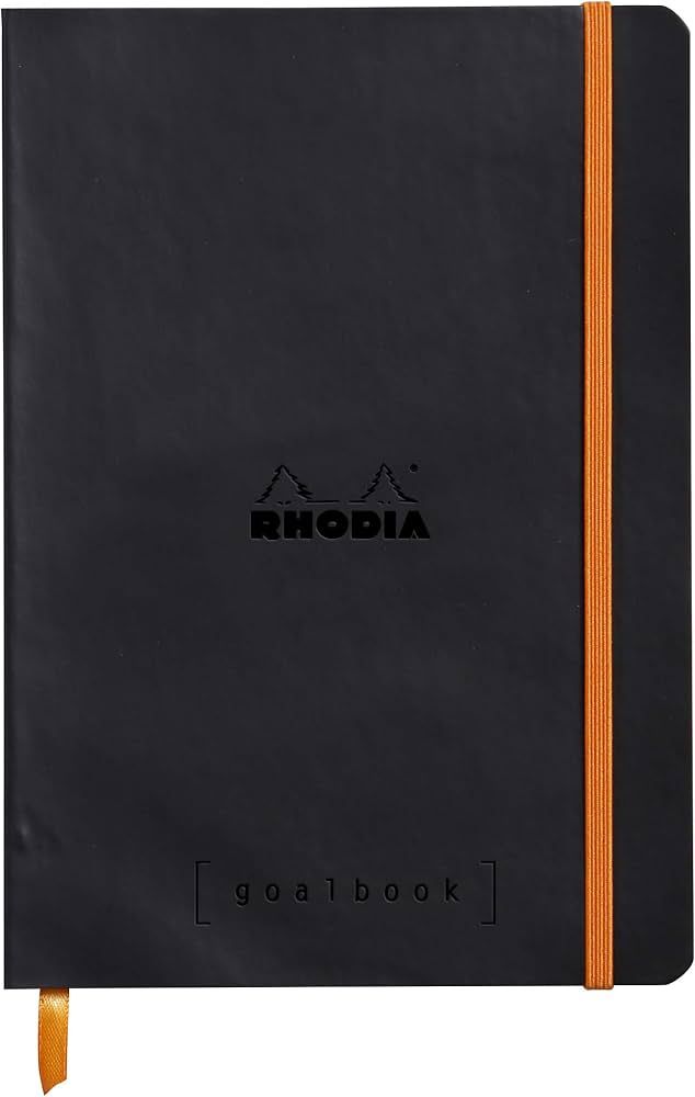 A5 Goalbook Black Dotted