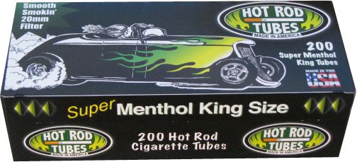 Hot Rod Tubes King Size - Super Menthol