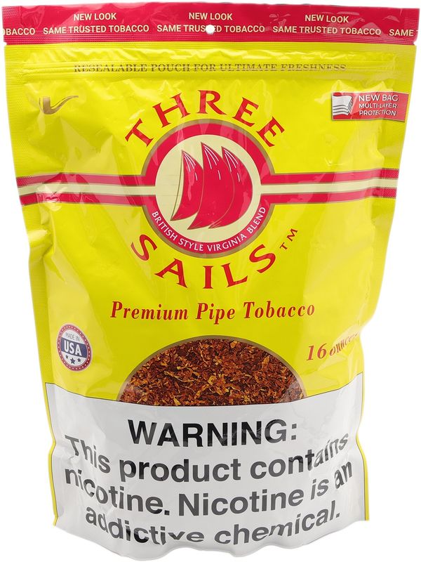 Three Sails Pipe Tobacco - 16oz Bag