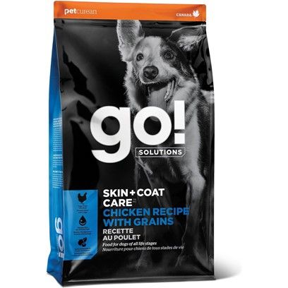 Petcurean Go! Solutions Skin + Coat Care Chicken Recipe Dry Dog Food 3.5-lb