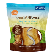 Canine Naturals IrresistiBones Peanut Butter Reg 4.5&quot; 3pk