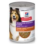 Hill&#39;s Science Diet Dog Adult SnstvStm&amp;Sk Trk Entr 12.8oz
