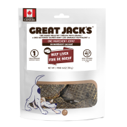 Great Jack&#39;s Dog Treats Beef Liver Jerky 170 g