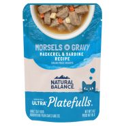 Natural Balance Platefulls Cat Indoor Mackrl&amp;Sardine&#39;nGravy Pouch 3oz
