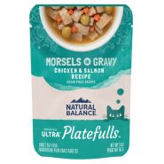 Natural Balance Platefulls Cat Chicken &amp; Salmon in Gravy Pouch 3 oz