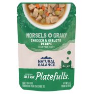 Natural Balance Platefulls Cat Chicken &amp; Giblets in Gravy Pouch 3 oz
