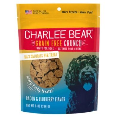 CHARLEE Bear Dog Treat  Crunch Bacon &amp; Blueberry 8oz
