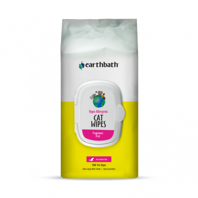 EARTHBATH NEW Hypo-Allergenic Cat Grooming Wipes