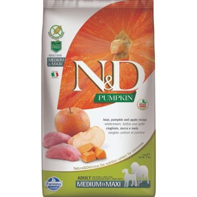 FARMINA N&amp;D PUMPKIN Dog Boar &amp; Apple  Med/Maxi 2.5kg