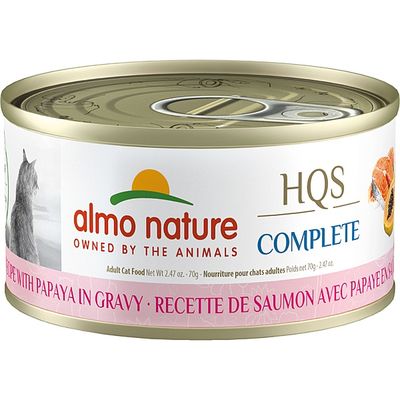 ALMO NATURE HQS COMPLETE HQS Salmon, Papaya in Gravy 70GM