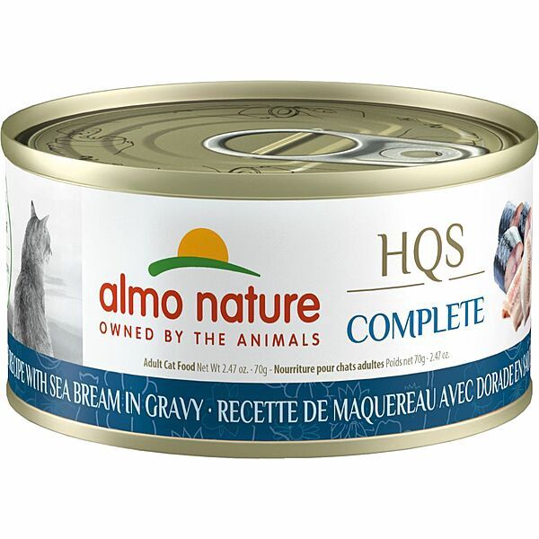 ALMO NATURE HQS COMPLETE Mackerel with Sea Bream in Gravy 70GM