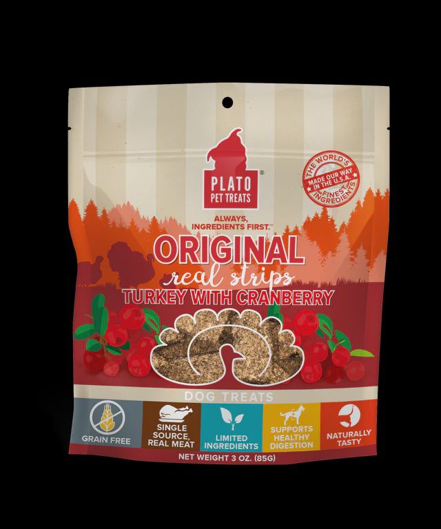 PLATO Original Real Strips GF Turkey &amp; Cranberry 85g